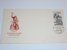 XXXII. mezinárodní šestidenní motocyklová soutěž - Československá pošta - 5. 7. 1957 - první den vydání - obálka se známkou
