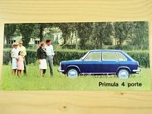 Autobianchi Primula 4 porte - prospekt - leták