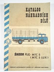 Škoda 706 MTX 5 (MTC 5 LUX) - katalog náhradních dílů - 1970