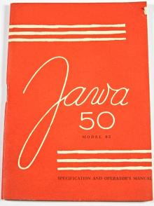 JAWA 50 Model 05 - Specification and Operator's Manual - 1963 - Motokov