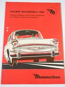 Osobní automobily 1964 - Mototechna - prospekt