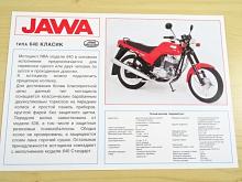 JAWA 350 typ 640 klasik - prospekt - rusky