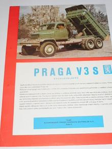 Praga V3S rychlosklápěč - prospekt - 1958