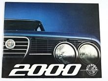 Alfa Romeo 2000 - prospekt