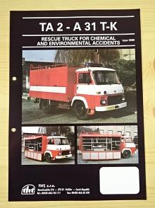 Avia A 31 T-K - TA 2 - rescue truck for chemical and environmental accidents type 3580 - prospekt - 1997 - THT Polička