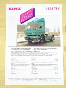 Liaz 18.33 TBV truck tractor - návěsový tahač - prospekt
