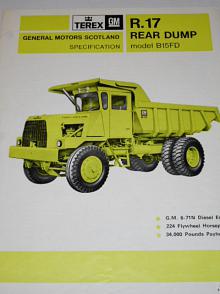 Terex 17 Ton Rear Dump Model B15FD - prospekt - 1969