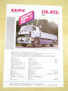 Liaz 110.052 L - valník - prospekt - 1991