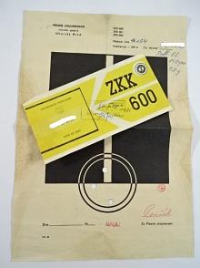 ZKK 600 - záruční list - Přesné strojírenství n. p. Uherský brod