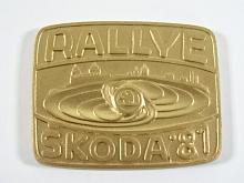 Rallye Škoda 1981 - VIII. mezinárodní automobilová soutěž - Mladá Boleslav - plaketa