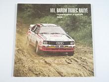 XVI. Barum Tríbeč Rallye - Mistrovství Evropy - 26. - 29. 6. 1986 - program