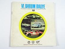 VI. Barum rallye - Gottwaldov, 27.-29. 8. 1976 - program + startovní listina