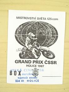 Grand Prix ČSSR Holice 1987 - Mistrovství světa 125 ccm
