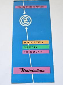 ČZ - motocykly - skútry - tříkolky - 1963 - prospekt