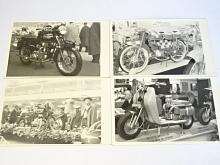 Motocykly Triumph, JAWA-ČZ, L'Avenir, Heinkel, Norton, NSU - Brusel 1960 - fotografie z výstavy