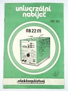 Univerzální nabíječ NB 22 M - popis, obsluha a provoz + záruční list - Elektropřístroj