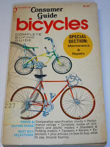 Consumer Guide bicycles - 1972