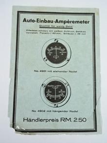 Auto - Einbau - Ampéremeter - leták
