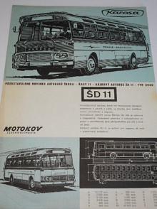 Karosa - dálkový autobus ŠD 11 - typ 2040 - prospekt