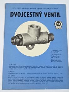 PAL autobrzdy - dvojcestný ventil - 1970