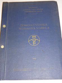 Československá motorová vozidla - katalog - 1956 - 1958