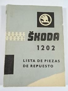 Škoda 1202 - lista de piezas de repuesto - 1965 - 1966 - Motokov