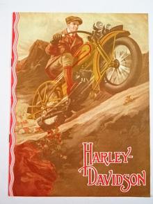 Harley - Davidson - 1200, 1000, 750, 350, sidecar - prospekt - R. Tesárek, Praha - REPRINT!!!