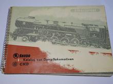 Škoda, ČKD - Katalog von Dampflokomotiven - 1957 - Strojexport - parní lokomotivy - prospekt