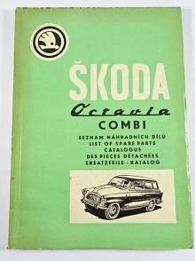 Škoda Octavia Combi - seznam náhradních dílů - 1968 - Motokov
