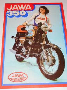 JAWA 350 typ 634 - prospekt - Motokov - německy