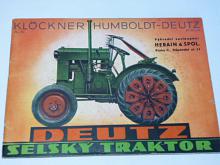 Deutz Diesel 11 k. s. - selský traktor - prospekt