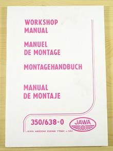 JAWA 350/638-0 - Workshop Manual - Manuel de montage - Montagehandbuch - Manual de montaje - 1987