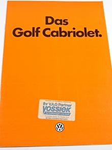 Volkswagen - Das Golf Cabriolet - prospekt - 1981