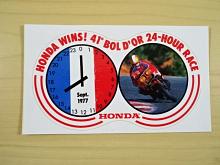 Honda Wins! 41 Bol d'Or 24-hour race - 1977 - samolepka