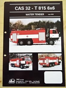 Tatra 815 6x6 - CAS 32 - water tender - Tanklöschfahrzeug - Typ 3538 - prospekt - 1997 - THT Polička