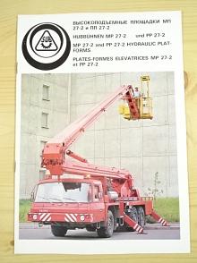 Tatra 815  MP 27-2, PP 27-2 vysokozdvižná plošina - prospekt - SUB