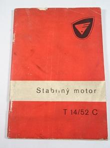 Stabilný motor T 14/52 C - zoznam náhradných dielov - 1968 - Tatra