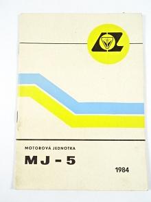 Motorová jednotka MJ-5 - návod k obsluze - seznam dílců - 1984 - Agrozet Jičín