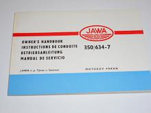 JAWA 350/634-7 - 1985 - Owner´s Handbook, Betriebsanleitung...