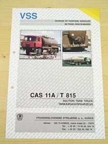 Tatra 815 CAS 11 A - Suction Tank Truck - Tankansaugsfahrzeug - prospekt - VSS Košice