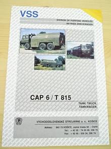 Tatra 815 CAP 6 - Tank Truck - Tankwagen - prospekt - VSS Košice