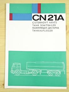 Liaz - CN 21-A - cisternový návěs - prospekt - ZTS Košice