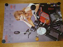 JAWA 350/638 - 1989 - plakát - kalendář