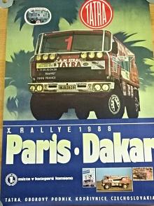 Tatra 815 - 10. Rallye Paris Dakar - 1988 - plakát