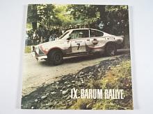 IX. Barum Rallye 1979 - mezinárodní automobilová soutěž - Gottwaldov - program + startovní listina + propozice + leták + plakát