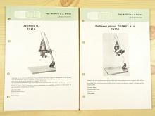 Meopta - zvětšovací přístroj Opemus, Axomat - prospekt - 1962