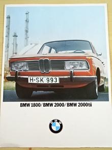 BMW 1800, BMW 2000, BMW 2000 tii - prospekt - 1971