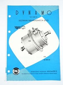 PAL - dynamo 12V/200 W - seznam náhradních dílů