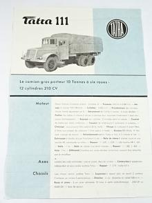 Tatra 111 - prospekt - 1947