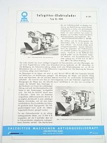 SMG - Salzgitter - Elektrolader Typ EL 400 - prospekt